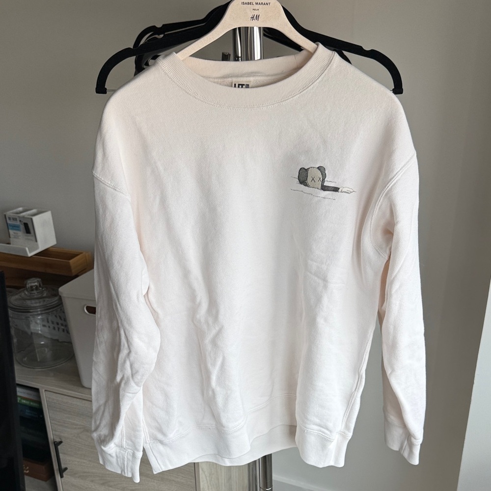 Uniqlo KAWS Cream Crewneck Sweater